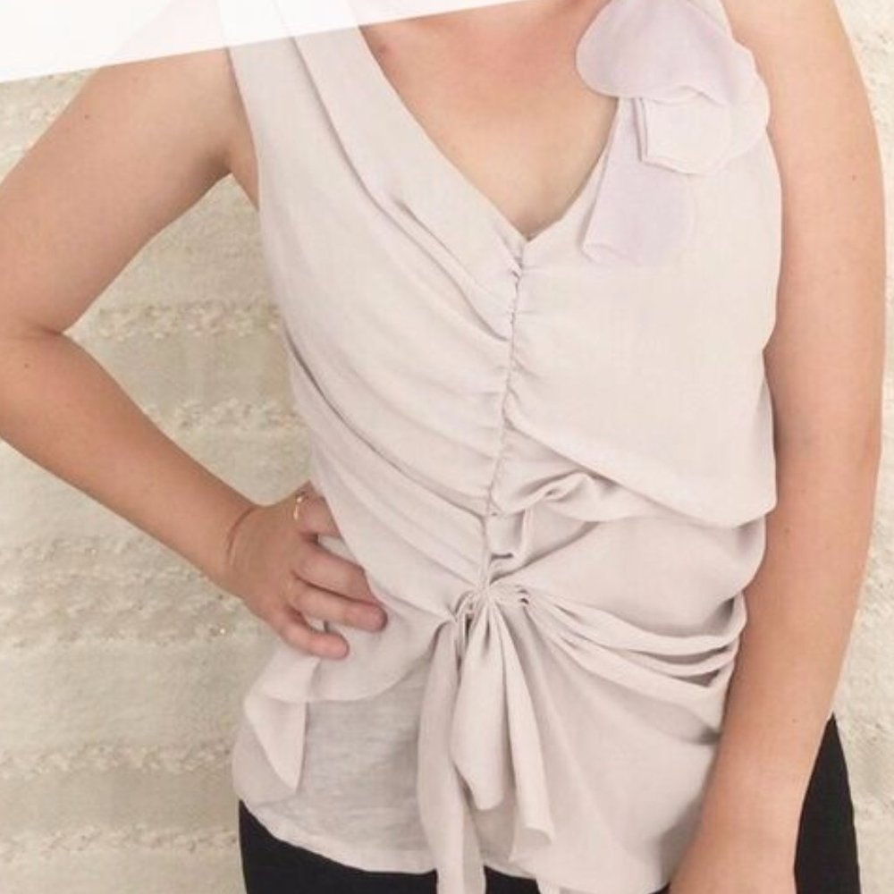 Anthro Deletta Strong Of Will Petal Top